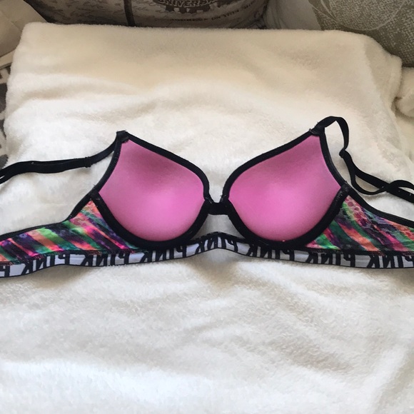 Multi colored Victoria Secret Push-Up bra - Picture 3 of 4
